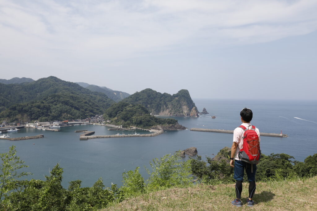 コース13：日本海の絶景と砂州の上の近世の街並みを楽しむ